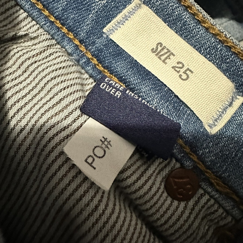 Madewell Womens Size 25‎ Skinny Jeans Light Wash Denim Low Rise Cropped Blue - Picture 3 of 8